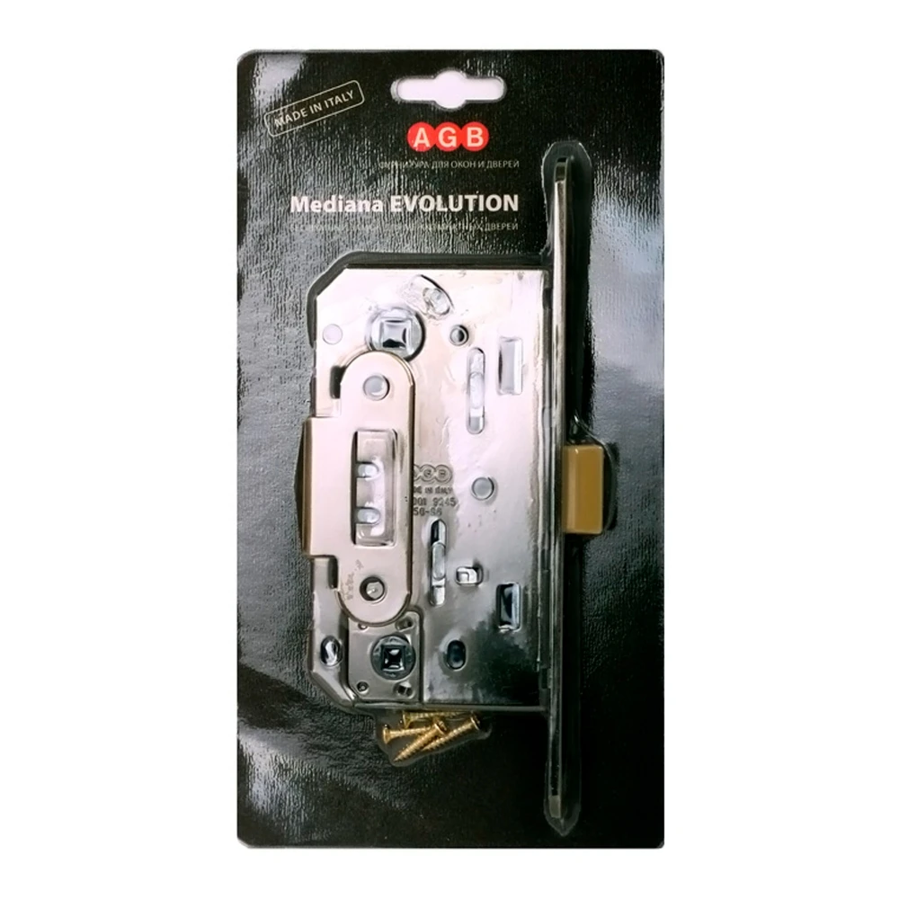 Фото B01102.50.34.567 Защелка врезная WC (матовый хром) MEDIANA EV. (инд.упак+B01000.13)