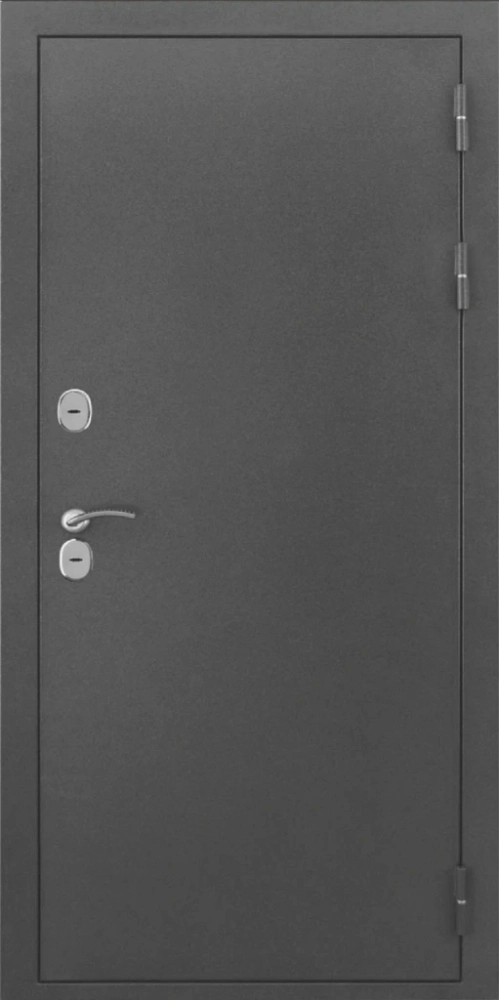 Входная дверь ДвериПРО L-Термо серебро СБ-3 листв. бел. (21 беленый дуб) DPRO198378 внешняя сторона