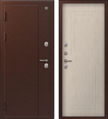 Дверь Термо-100 Антик Медь - Седой дуб